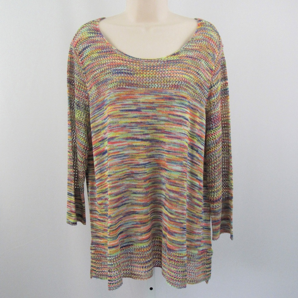 NEW John Paul Richard Multi Color Sweater XL